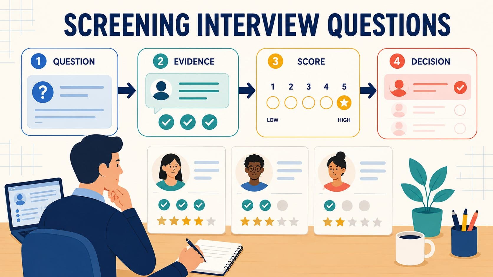 Screening Interview Questions: What to Ask and How to Score the Answers