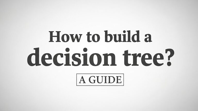 how to build a decision tree