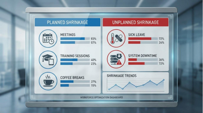 Types of Call Center Shrinkage